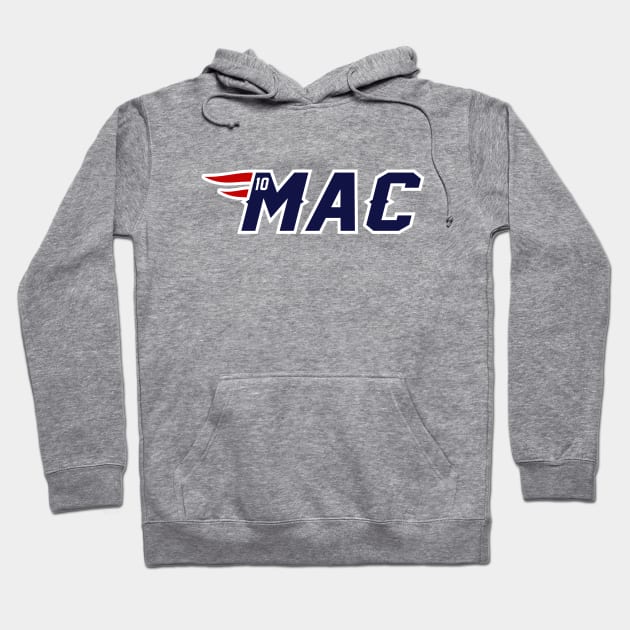 Mac 10, New England Football Hoodie by FanSwagUnltd